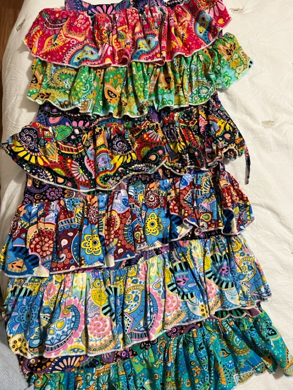 PLT Colorful ruffled skirt
